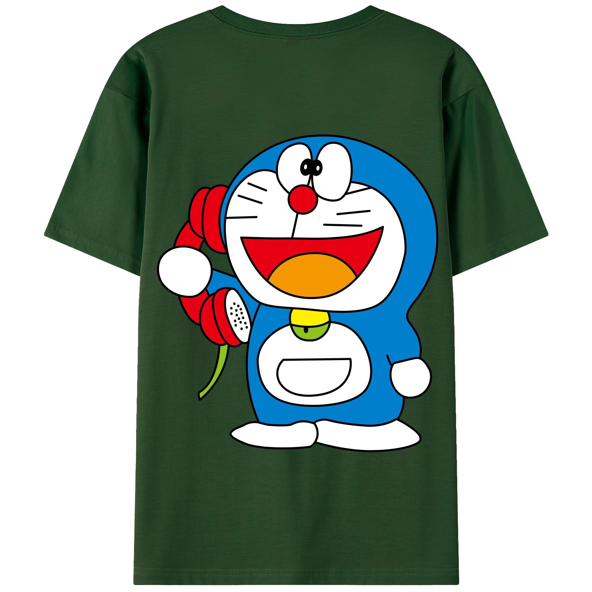 （画像用） ドラえもん Doraemon 綿100％半袖Tシャツ（背面プリント）